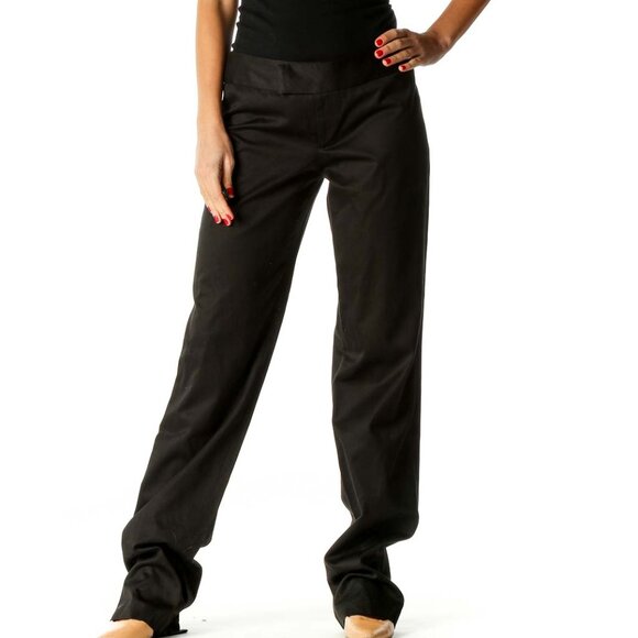 Chaiken Pants - Chaiken Black Solid Semiformal Trousers